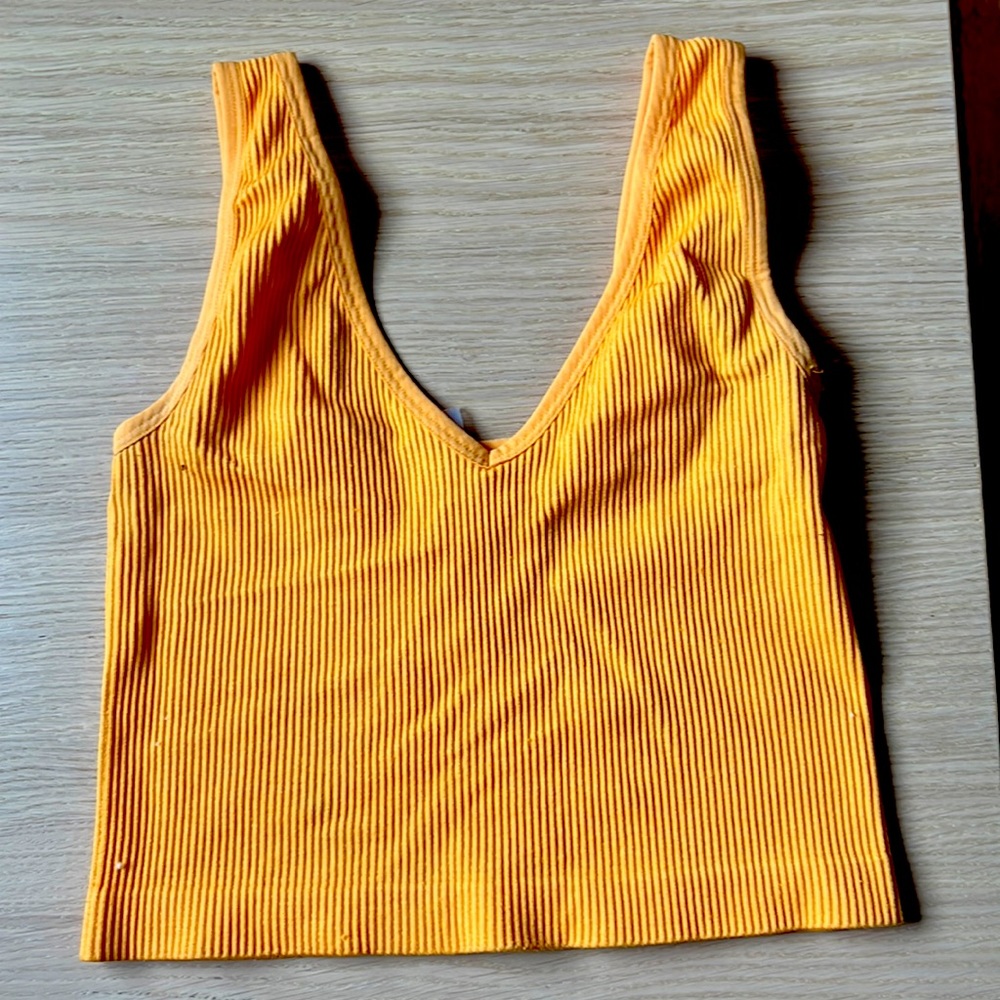 Neon orange tank, size S